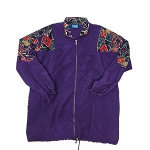 Vintage On Your Mark Women's windbreaker Jacket Size small